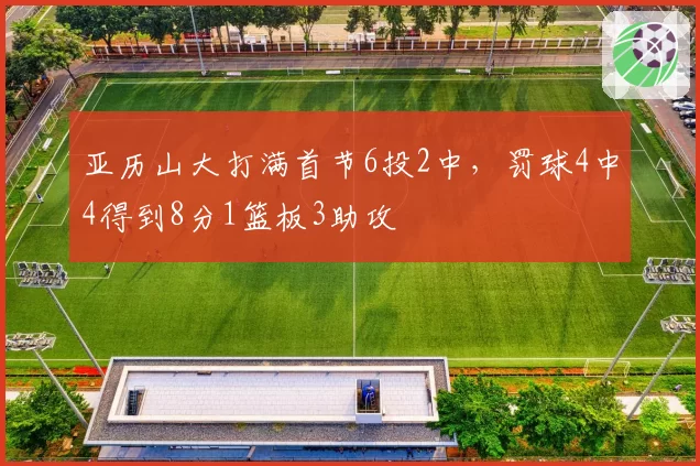 亚历山大打满首节6投2中，罚球4中4得到8分1篮板3助攻